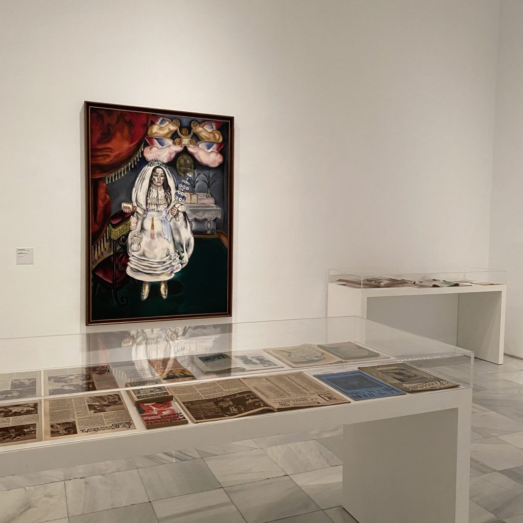 Sala donde se encuentra La comulgante, María Blanchard, 1914. Museo Reina Sofía