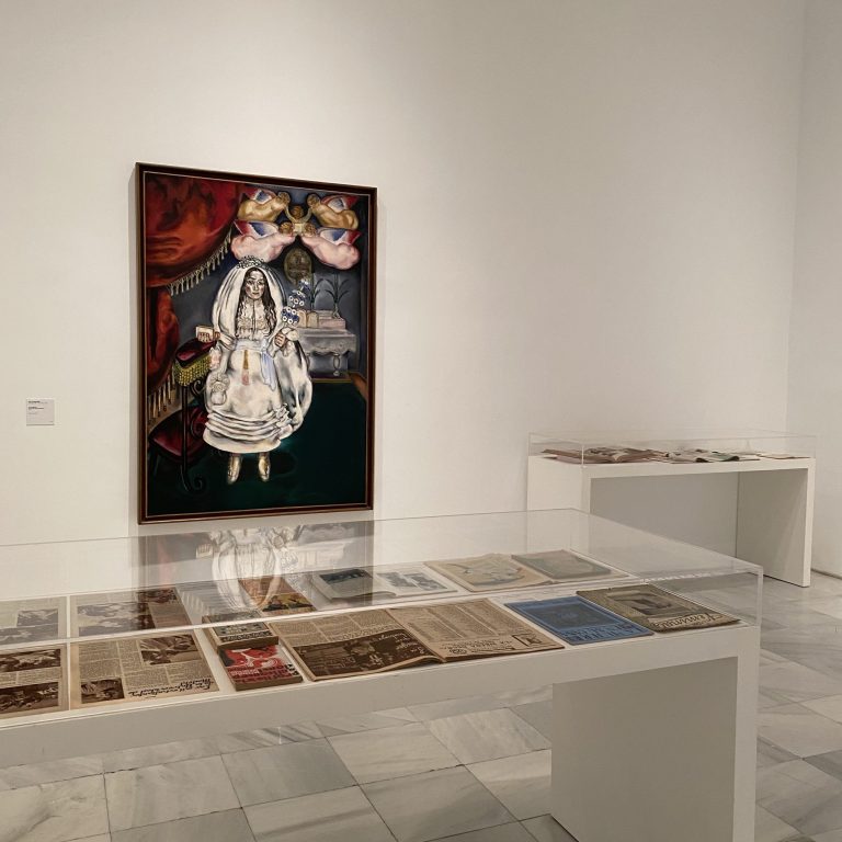 Sala donde se encuentra La comulgante, María Blanchard, 1914. Museo Reina Sofía