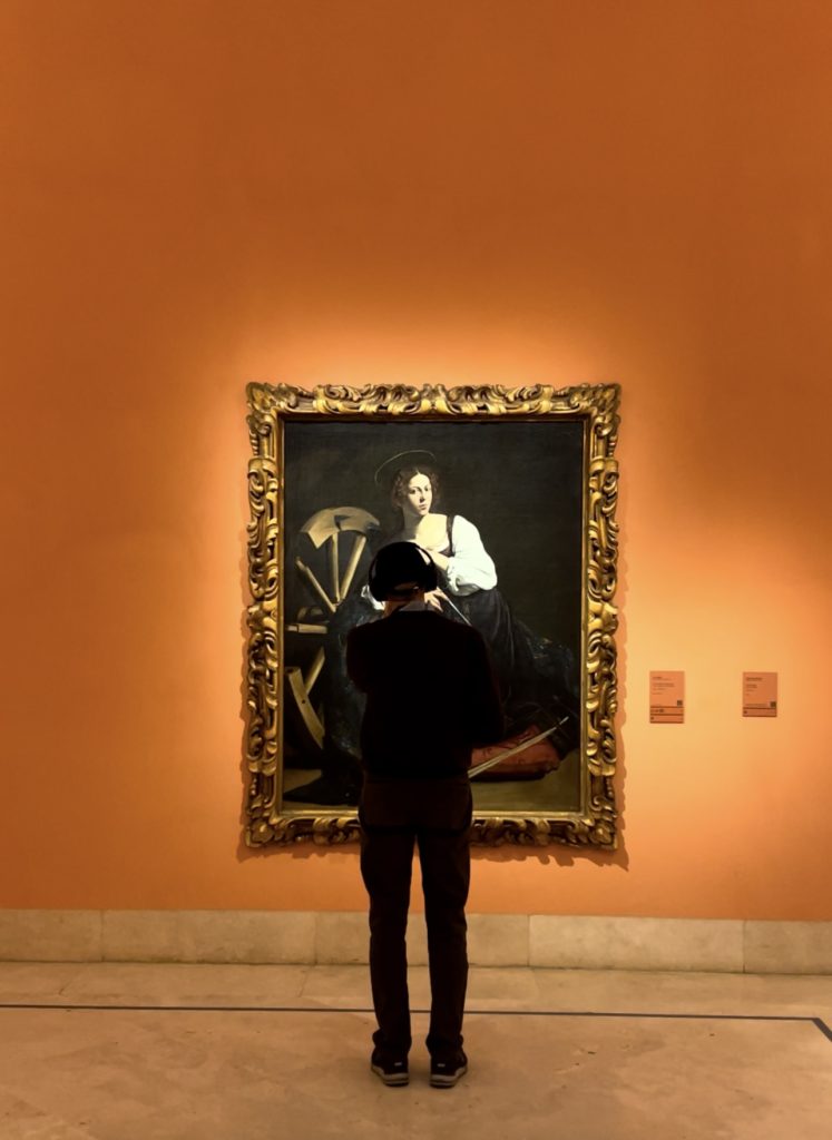 Santa Catalina. Caravaggio. Museo Thyssen.