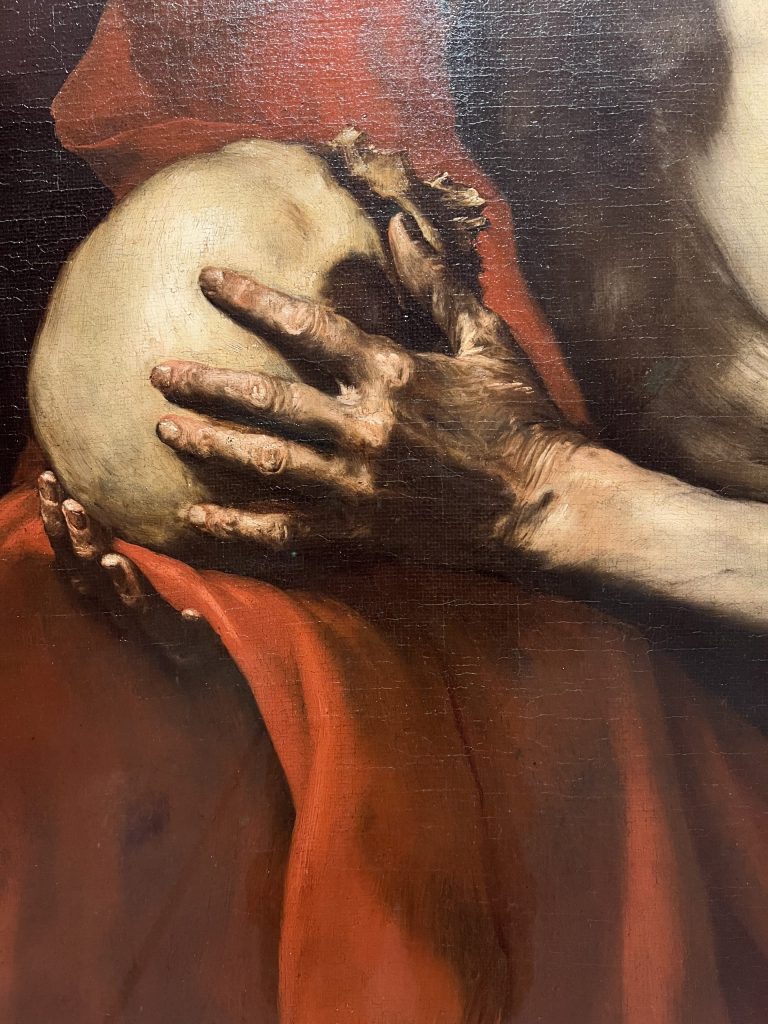 Detalle de "San Jerónimo Penitente". Ribera. Museo Thyssen. The guides you need