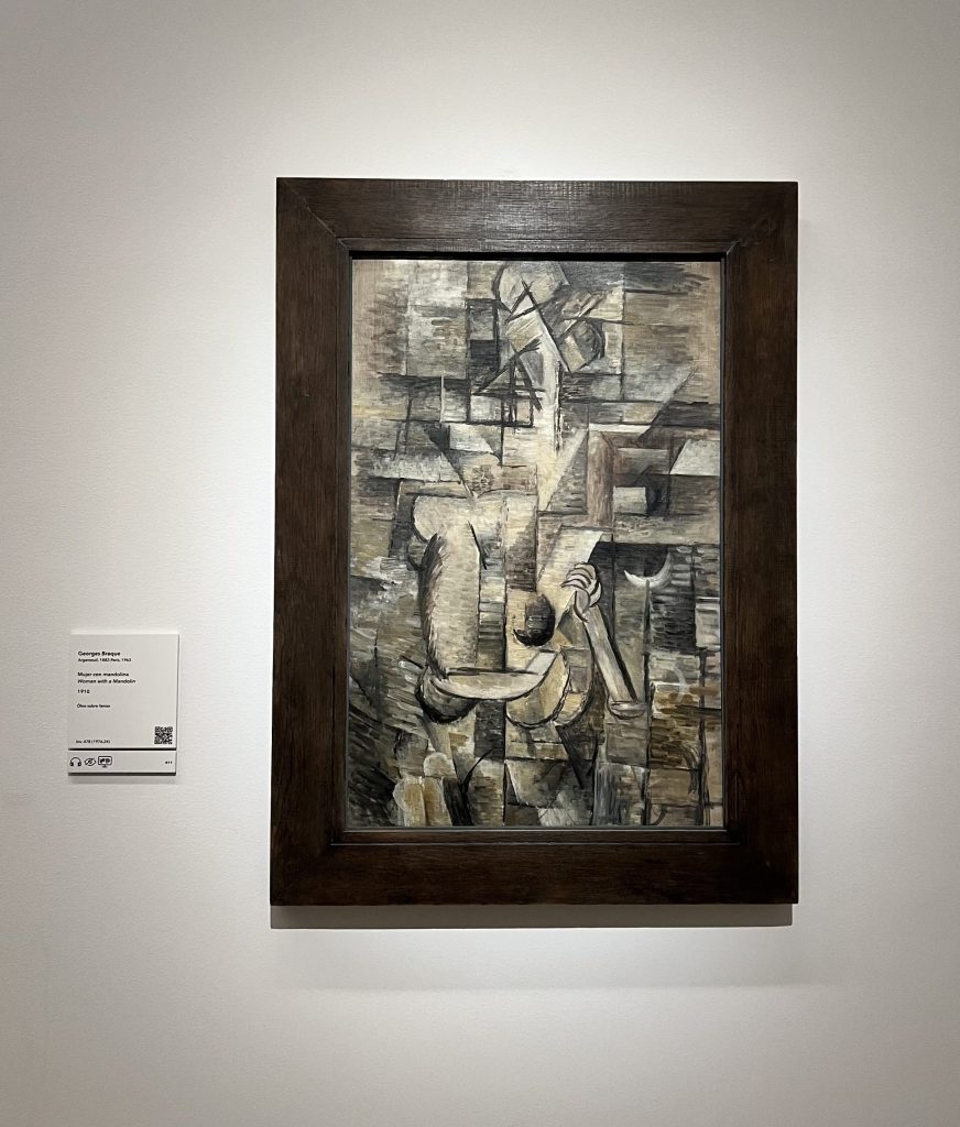 "Mujer con mandolina". George Braque. Museo Thyssen. TGYN