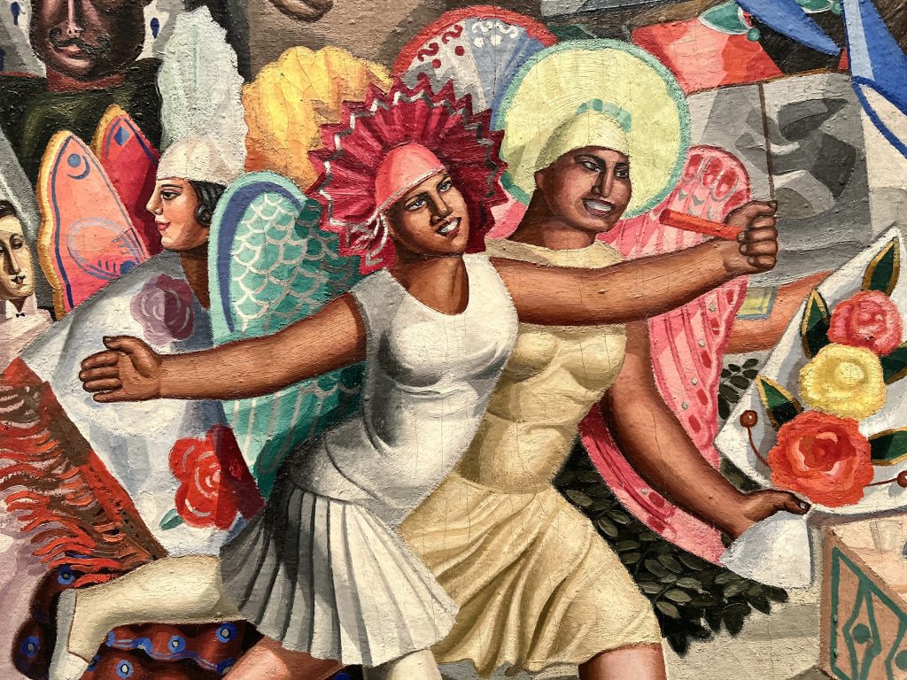 Detail in "Verbena", Maruja Mallo, Reina Sofía Museum. The guides you need