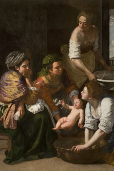 Artemisa Gentileschi Nacimiento de san Juan Bautista museo del prado madrid