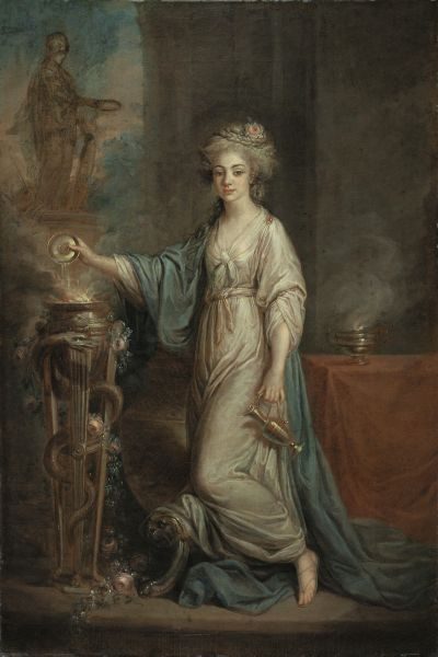 Retrato de una mujer como una vestal Angelica Kauffmann Museo Thyssen