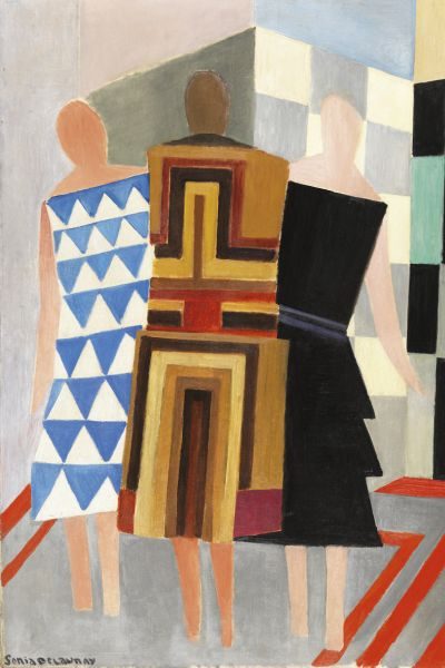 Vestidos simultáneos de Sonia Delaunay museo thyssen madrid
